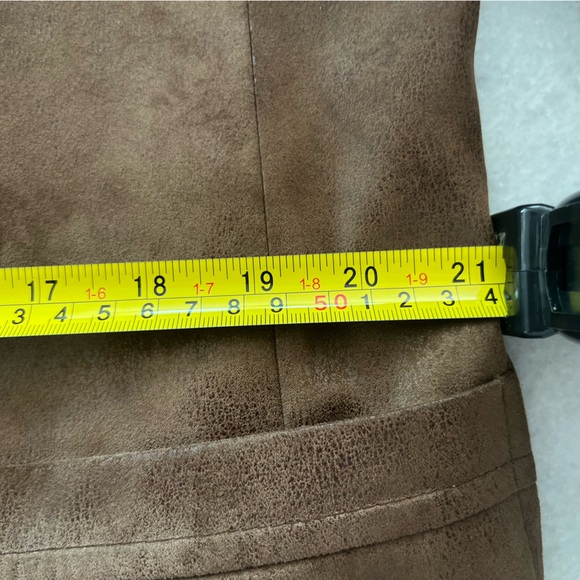 Coppley Tan Leather Micro Fiber Sport Coat - size 44 - Picture 4 of 10